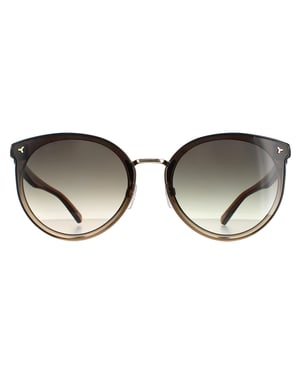 Bally Cat Eye Womens Gold Green Gradient BY0043-K