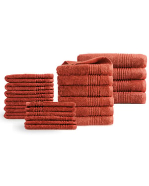Phlox Handdoeken 22 delig set supreme oeko-tex made in green 600 g/m2 zacht