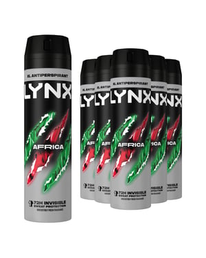Lynx XL Antiperspirant Africa The G.O.A.T. of Fragrance Deodorant 200ml, 12 Pk