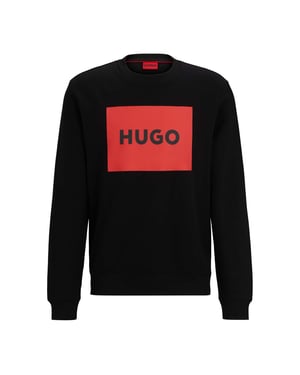 HUGO Duragol222 Large Label Logo Mens Sweatshirt