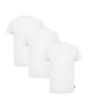 Palm Angels Tri-Pack Vlag Logo Witte T-Shirts