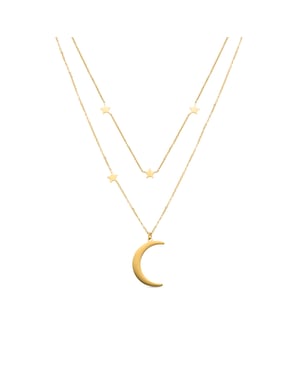 Luxenter-halsband i 18 karat gult guld - monil