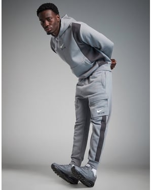 Nike Air Grey Neon Fleece Hooded Tracksuit