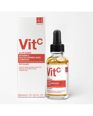 Dr. Botanicals Vitamin C 3% & Polyglutamic Acid Complex 1% & Anti-Ageing Brightening Facial Serum 30ml for Brightening, Dark Spots