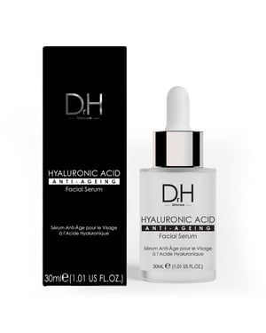 Dr H Advanced Anti-Ageing Hyaluronic Acid Facial Serum 30ml for Dryness, Fine Lines, Wrinkles