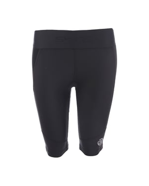 Women's Skins Series 3 Skinny Fit Geometric Shorts in Black
