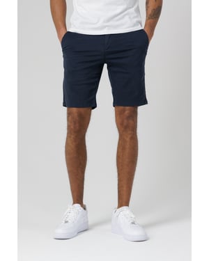 Navy Organic Cotton Slim Fit Chino Shorts