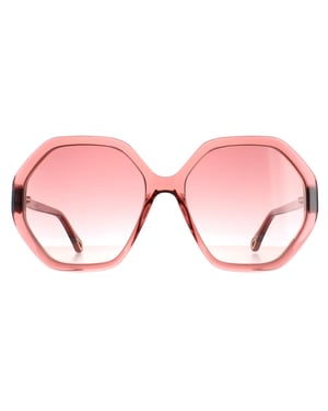 Chloe Round dames roze kristal roze bruine gradiënt ch0008s esther