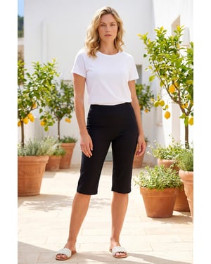 Stretch Knee Length Shorts