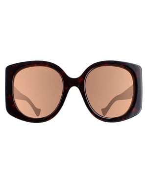Gucci GG1257S 002 donker havana bruin zonnebril