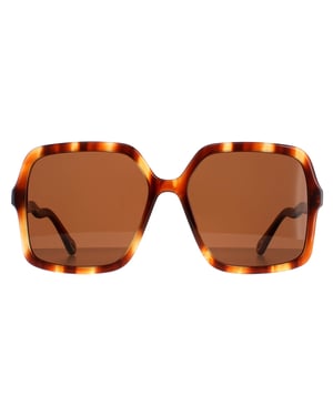Chloe Square Womens Havana Brown CH0086S Zelie
