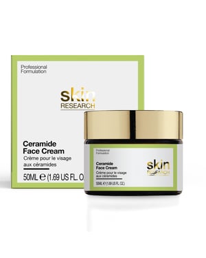 Skin Research Advanced Anti-Ageing Ceramide Face Cream 50ml for Loss of Firmness, Fine Lines, Wrinkles