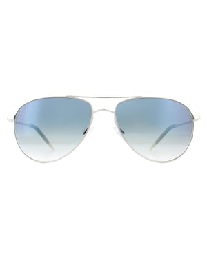 Oliver Peoples Sunglasses Benedict 1002 5241/3F Silver Chrome Sapphire VFX