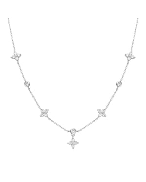 Luxenter Nainne halsband,rodiumfinish