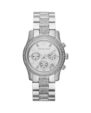 Michael Kors MK5825 Runway Chronograaf Dames Zilveren Horloge