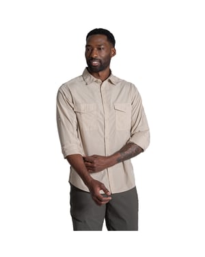 Craghoppers Mens Kiwi II Long-Sleeved Shirt (Oatmeal)
