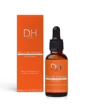 Dr H Pro-V 5% Vitamin C Anti-Ageing Facial Serum 30ml for Acne, Blemishes, Large Pores, Brightening