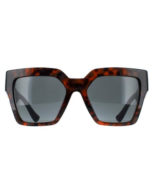 Versace Square Womens Dark Havana Dark Grey VE4458