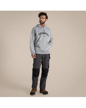 Craghoppers Mens Workwear Oulston Hoodie (Mjuk grå marl)