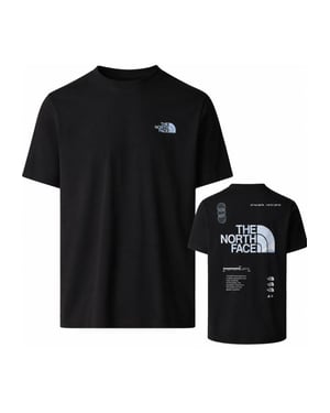The North Face Mens M Graphic Relaxed SS Tee in Black