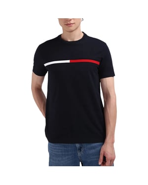 Tommy Hilfiger Mens T Shirts Signature Stripe Tee