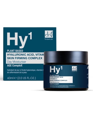 Dr. Botanicals Hyaluronic Acid 1% & Vitamin C 1% & Anti-Ageing Day Moisturiser 60ml for Dryness, Fine Lines, Wrinkles, Brightening