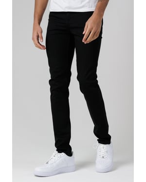 Black Organic Cotton Skinny Fit Mid-Rise Denim Jeans