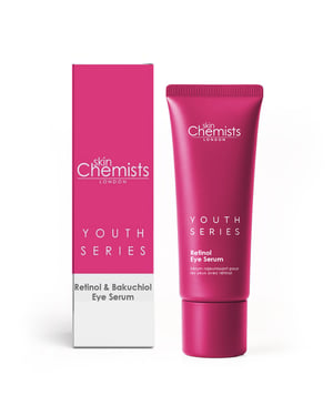 skinChemists Retinol & Bakuchiol Anti-Ageing Eye Serum 15ml for Fine Lines, Wrinkles, Loss of Firmness
