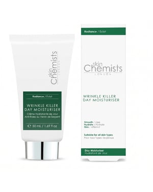 skinChemists Wrinkle Killer Anti-Ageing Advanced Day Moisturiser 50ml for Loss of Firmness, Fine Lines, Wrinkles