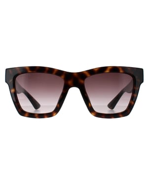Gucci Square Vrouwen Havana Bruin Gradient Zonnebril GG1714S
