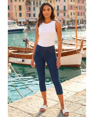 Cropped Stretch Denim Jegging