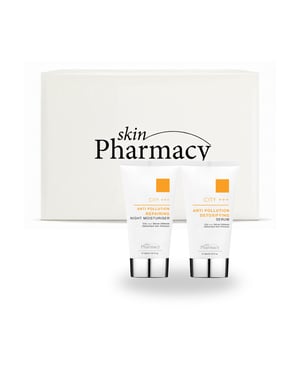 skinPharmacy Anti-Pollution Routine Day and Night Set for Fine Lines, Wrinkles, Loss of Firmness