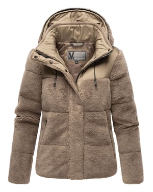 Marikoo dames teddy puffer jas met capuchon – model Kaguraa