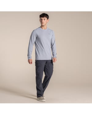 Craghoppers Heren Abel Nosilife T-shirt met lange mouwen (Zachtgrijs mergel)