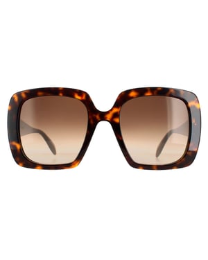 Alexander McQueen Square Womens Tortoise Brown Gradient AM0378S
