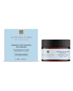 Dr. Botanicals Anti-Ageing Juniperberry Oil & Strawberry Day Moisturiser 50ml for Fine Lines, Wrinkles, Dryness