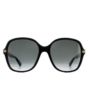 Gucci zonnebril GG0092S 001 Zwart grijze gradiënt