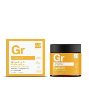 Dr. Botanicals Advanced Grapefruit & Watermelon Anti-Ageing Refreshing Cleanser 60ml for Fine Lines, Wrinkles, Brightening