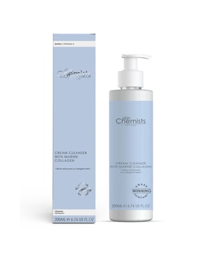 skinChemists Anti-Ageing Foaming Cleanser with Marine Collagen 200ml for Acne, Blemishes, Large Pores, Dullness