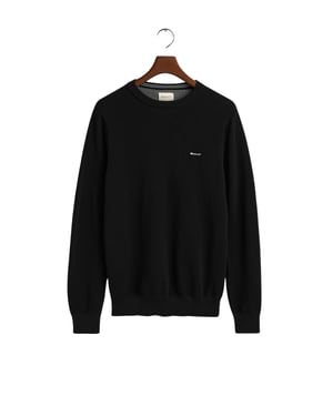 GANT Mens Cotton Pique Crew Neck Jumper