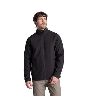 Craghoppers Mens Expert Basecamp II Soft Shell Jacket (Black)