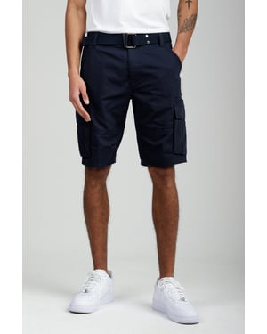 Navy Cotton Ripstop Cargo Shorts