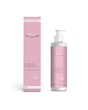 skinChemists Anti-Ageing Foaming Gel Cleanser Hyaluronic Acid 200ml for Dryness, Fine Lines, Wrinkles, Acne, Blemishes