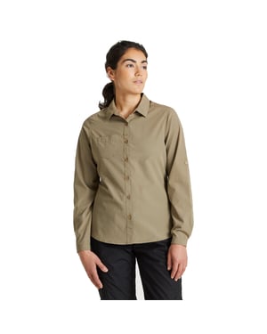 Craghoppers Dames/dames Expert Kiwi Shirt met lange mouwen (Kiezelsteentjes)