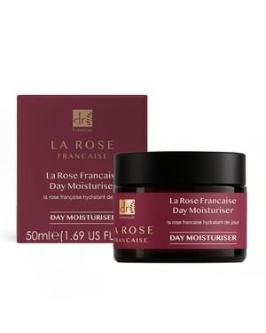 Dr. Botanicals La Rose Francaise Anti-Ageing Day Moisturiser 50ml for Fine Lines, Wrinkles, Dryness