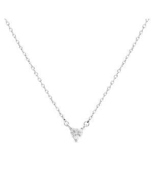 Luxenter, eqoyi halsketting in 925 sterling zilver en glanzend gerhodineerde cubic zirconia