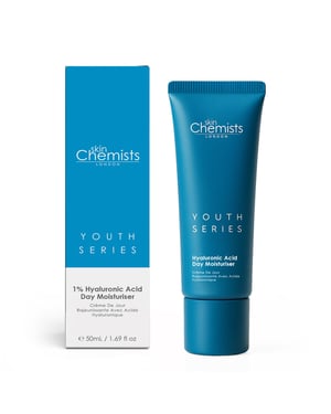 skinChemists 1% Hyaluronic Acid Anti-Ageing Day Moisturiser 50ml for Dryness, Fine Lines, Wrinkles