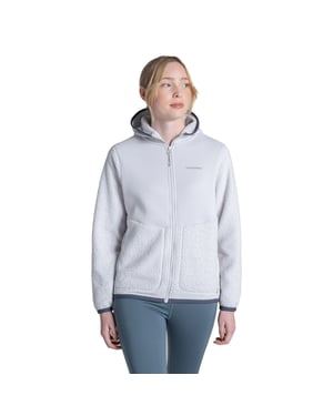 Craghoppers Womens/Ladies Telesto Fleece Hooded Jacket (Lunar Grey)