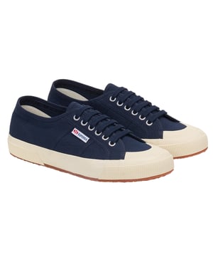 Superga Unisex 2390 Militaire Sportschoenen voor Volwassenen (Navy/Off Wit)