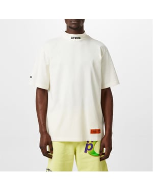 Men's Heron Preston Heron Ss Tneck Ctnmb in White/Black